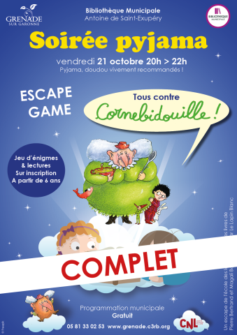 Soirée pyjama Escape Game "Tous contre Cornebidouille"